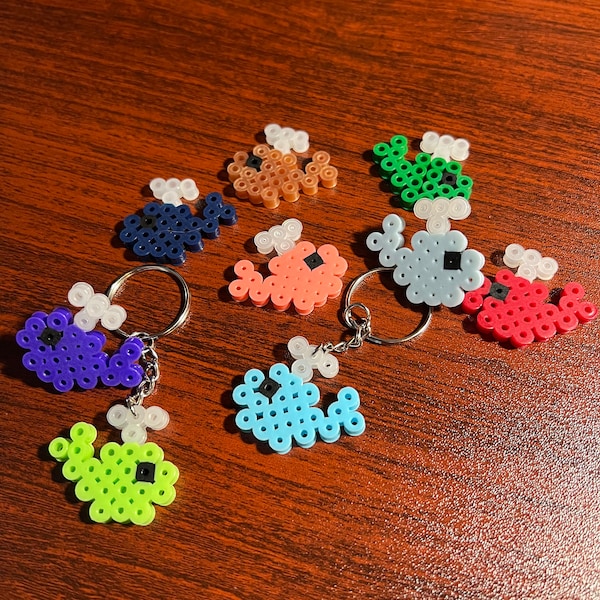 Perler Bead Keychain Etsy