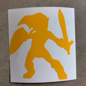 Legend of Zelda Inspired Link Silhouette Vinyl Decal