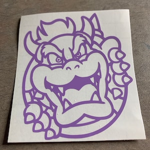 Super Mario Bros Inspired Bowser Portrait Vinyl Decals