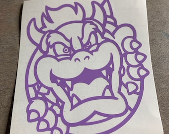 Super Mario Bros Inspired Bowser Portrait Vinyl Decals