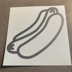 Hot Dog (Glizzy) Vinyl Decal