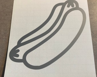 Hot Dog (Glizzy) Vinyl Decal