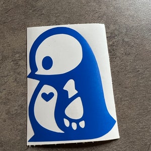 Penguin Skeleton Vinyl Decal