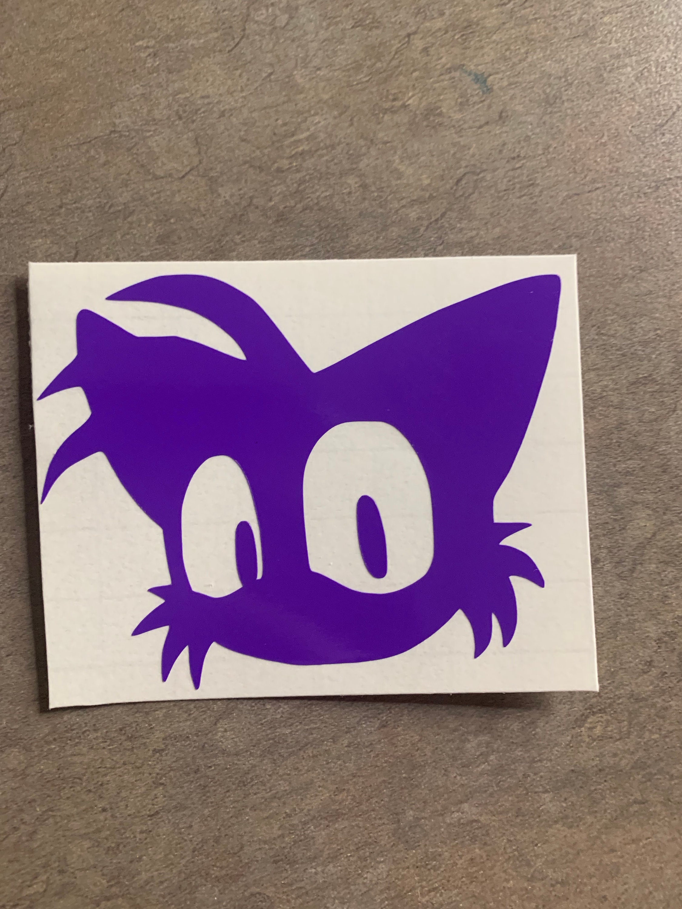 Sonic the Hedgehog Inspired Tails Vinyl Decal - Etsy