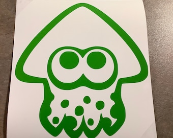 Splatoon Inspired Squid Vinyl Decal