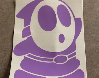 Super Mario Bros Inspired Shy Guy Vinyl Decal