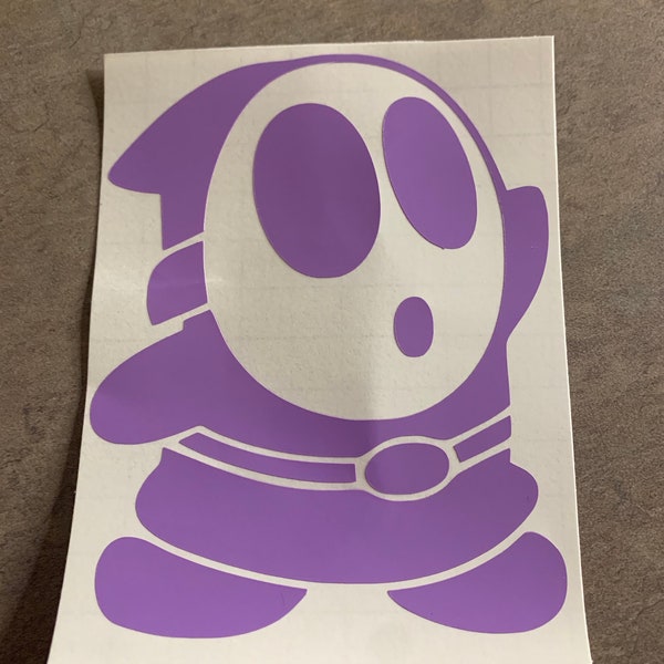 Super Mario Bros Inspired Shy Guy Vinyl Decal