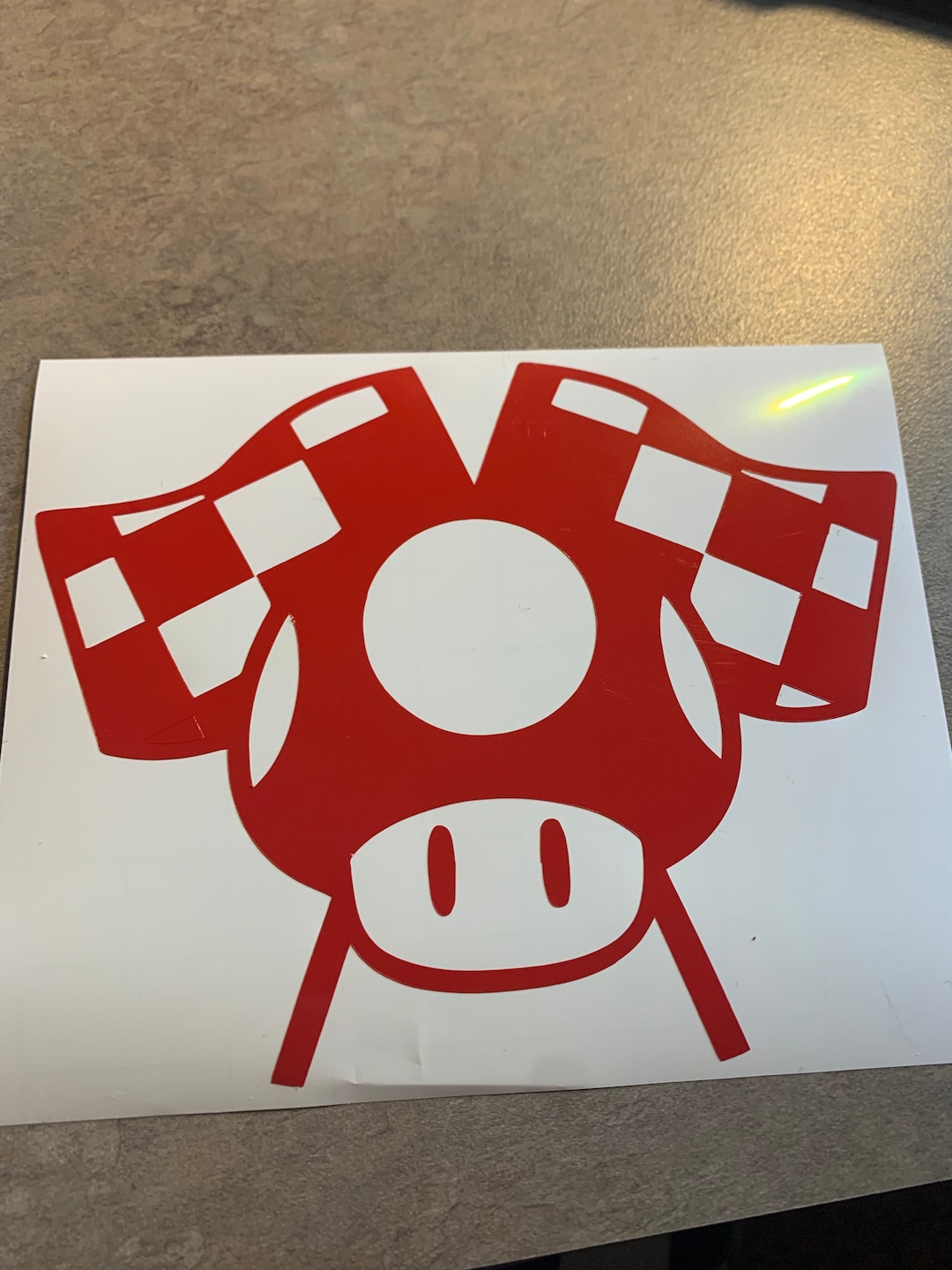 Super Mario Bros Inspired Mario Kart Vinyl Decal - Etsy