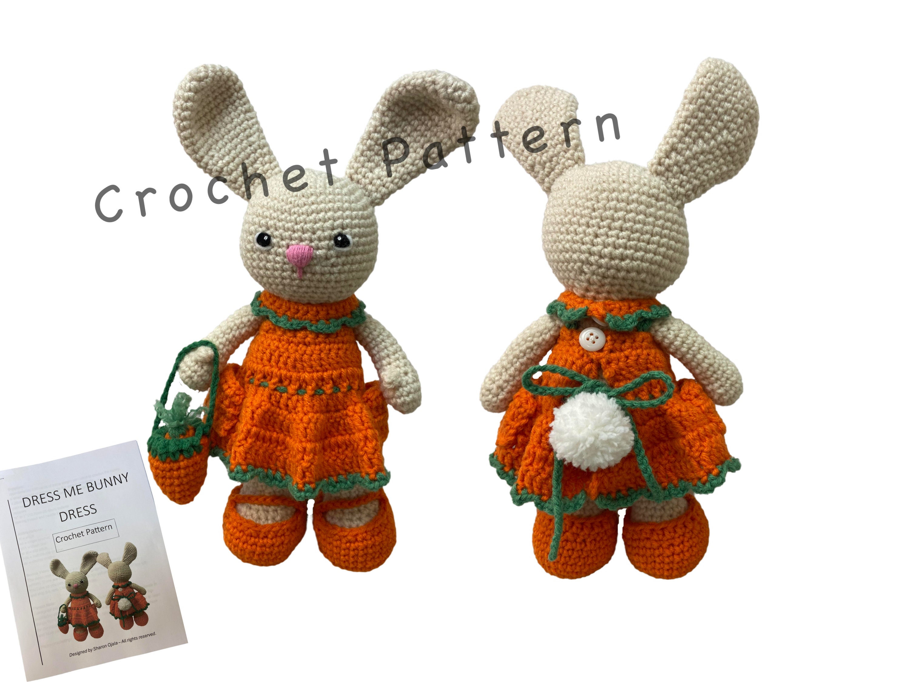 Crochet Dress Me Bunny Amigurumi Pattern Etsy Canada