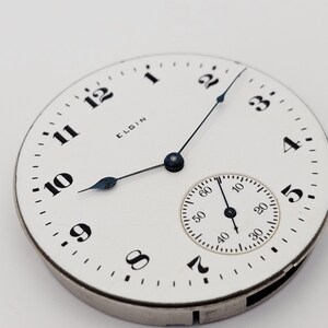 1920 Elgin 16 Size Movement. For Parts or Restoration. 画像 2
