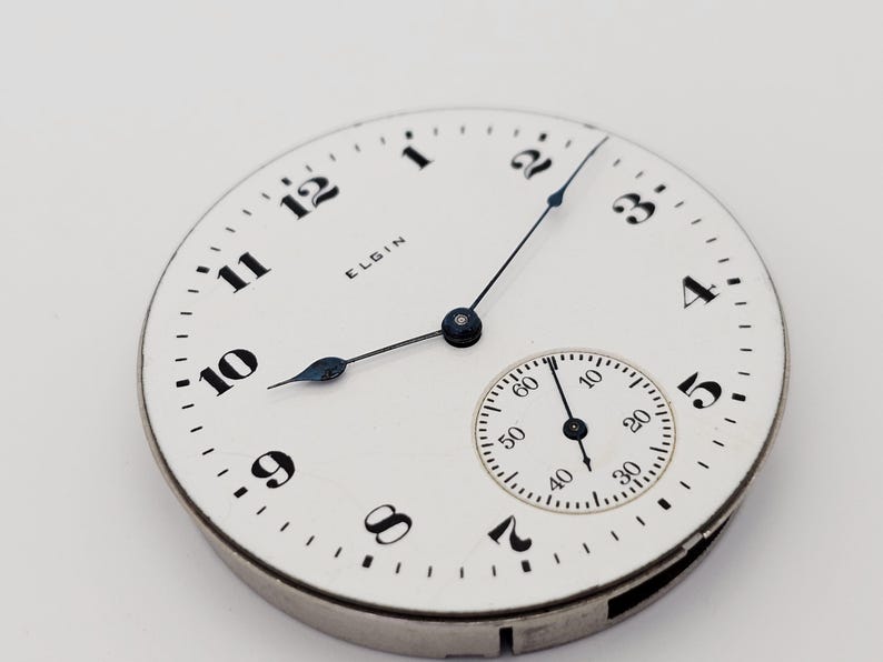 1920 Elgin 16 Size Movement. For Parts or Restoration. 画像 2