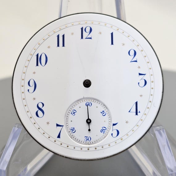 High Grade Agassiz Pocket Watch Movement - Runs