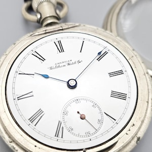 Waltham 18 Size Pocket Watch, Runs