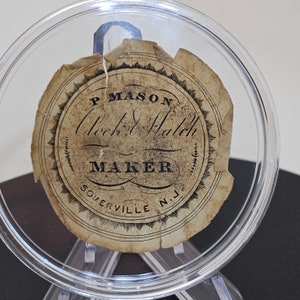 Watch Paper - &quot;P. Mason&quot;