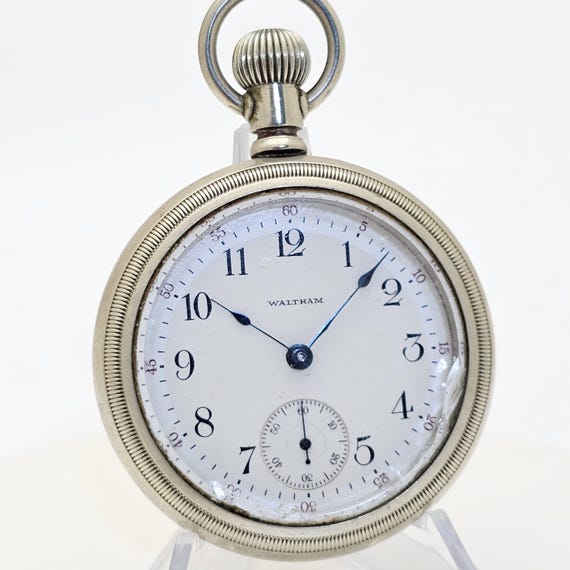 Waltham 18 Size Pocket Watch, #20413213. Running View 5
