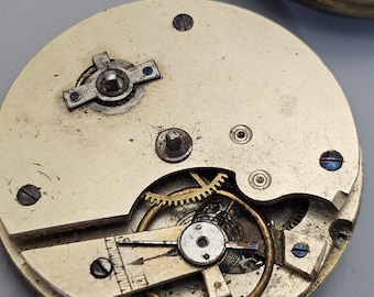 2 Vintage Pocket Watch Mvts for Parts. mixed types