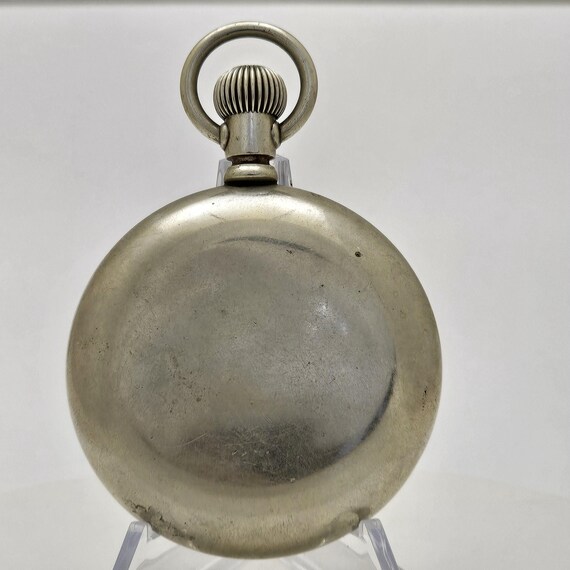 Waltham 18 Size Pocket Watch, #20413213. Running View 6