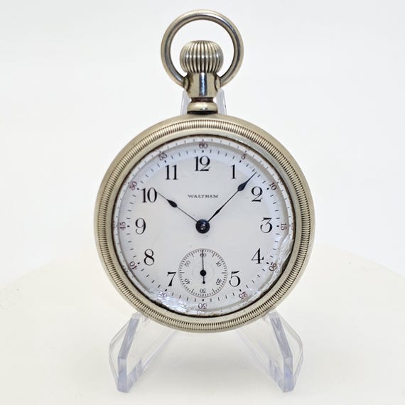 Waltham 18 Size Pocket Watch, #20413213. Running