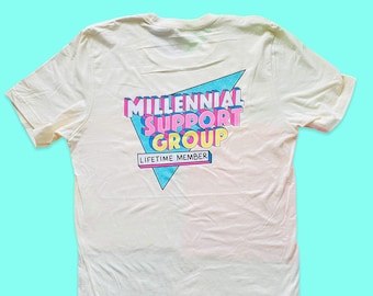 Millennial Support Group Tee, Retro 90s Graphic T-Shirt