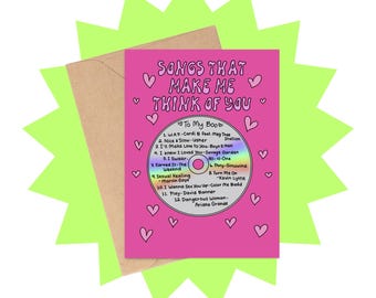 Love Songs Mixtape Valentine's Day Card