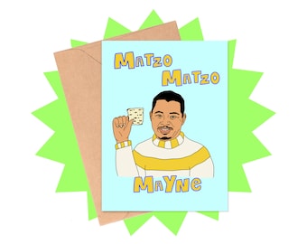 Matzo Matzo Mayne Hanukkah Card, Terrance Howard Hanukkah Card, Funny Hanukkah Card, Pun Hanukkah Card, Adult Hanukkah Card, 2022 Hanukkah