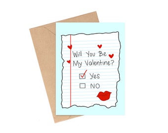 Nostalgic Valentine Card, Old School Love Note
