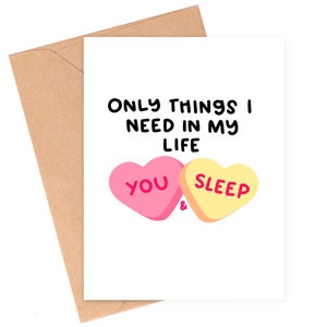 Carte d'amoureux, carte de couple mignonne, carte de Saint-Valentin drôle, carte pour petit ami, joyeuse Saint-Valentin par Siyo Boutique
