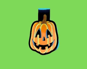 Jack O'Lantern Magnetic Bookmark, Halloween Book Lover Gift