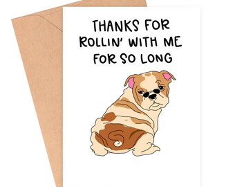 Rollin' With Me Card, Dog Valentine's Day Card, Cute Love Card, Best Friend Card, Pun Valentine's Day Card by Siyo Boutique