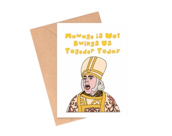 Princess Bride Mawage Card, Funny Wedding Congratulations Card, Movie Wedding Card, Movie Congratulations Card, Funny Marriage Card, Wedding