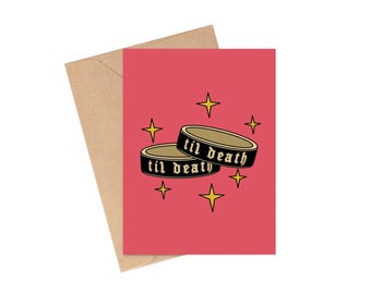 Til Death Anniversary Valentine's Day Card