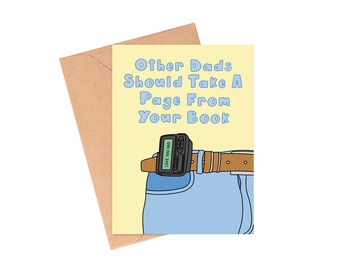 Funny Pager Dad Card, Father's Day Gift