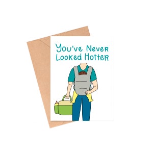 Never Look Hotter Dad Card, New Fathers Day Card, First Time Dad Father's Day Card, New Dad Card, First Father's Day Card, Card for Husband