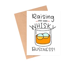 Funny Whisky Business Father's Day Card
