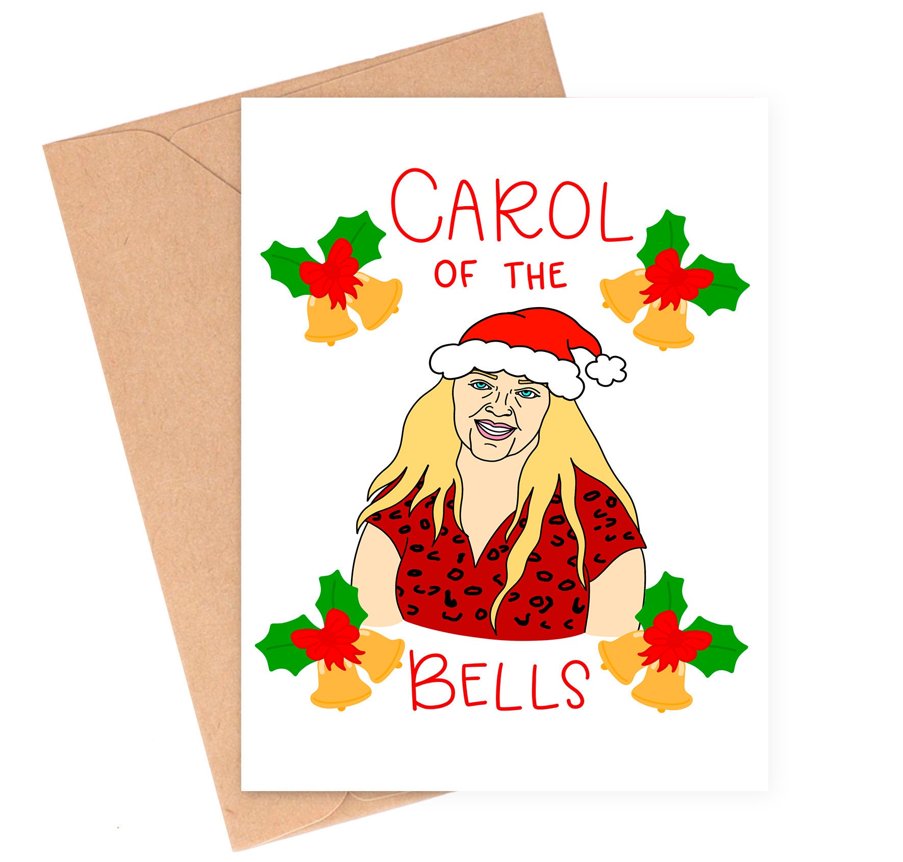 Carol Baskin of the Bells Funny Holiday Card Pun Christmas - Etsy Carol Baskin of the Bells Funny Holiday Card Pun Christmas - Etsy