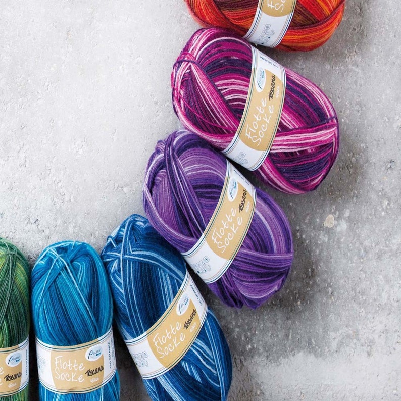 4pl 75/% wool Rellana Garne cotton yarnRellana Garne wool yarn Flotte Socke Toscana