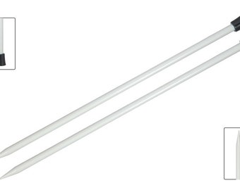 KNITPRO Basix aluminium single pointed needles length 25 cm, 2.00mm - 5.50mm