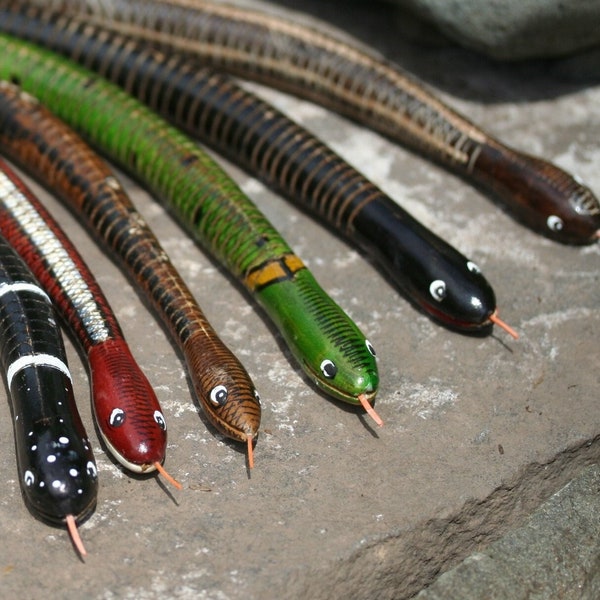 When Kid Wants Snake Mom says NO Wiggly Wood Snake Toy: Personalized Birthday Gift