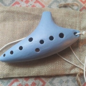 Blue Pottery Ocarina Flute: Song of Storms, Zelda Cosplay