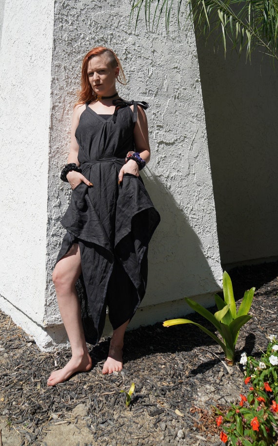 linen jumpsuit etsy