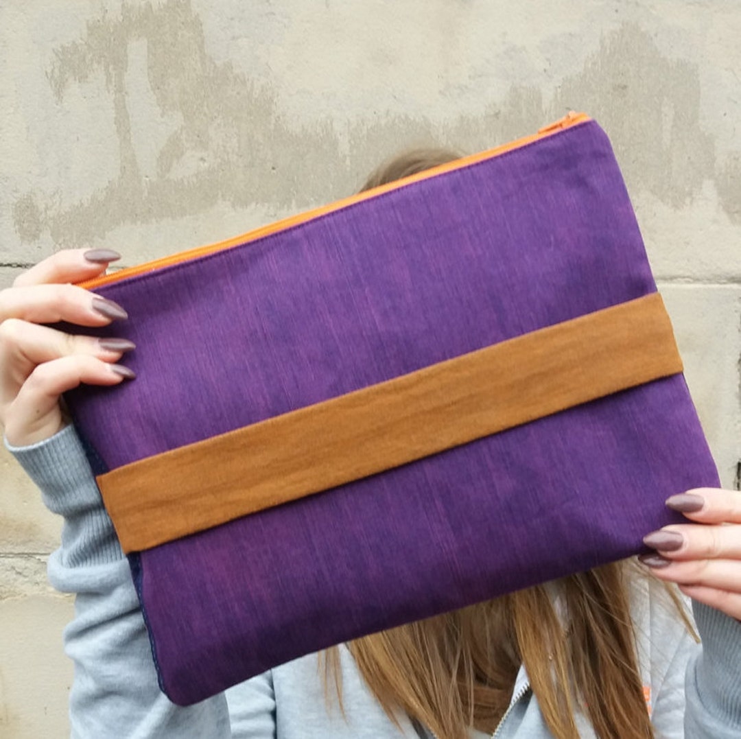 Dyed Denim Clutch Bag With Grab Handle Upcycled Denim Clutch Etsy UK