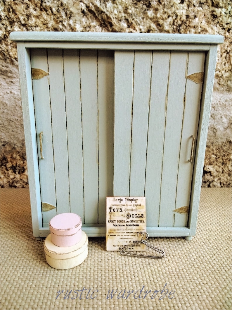 Dollhouse Wardrobe Closet Dollhouse Miniature Etsy