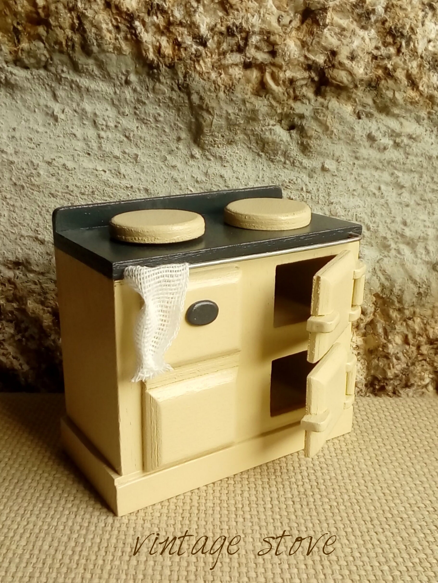 Dollhouse Stove Antique Dollhouse Miniature Stove Modern Etsy UK