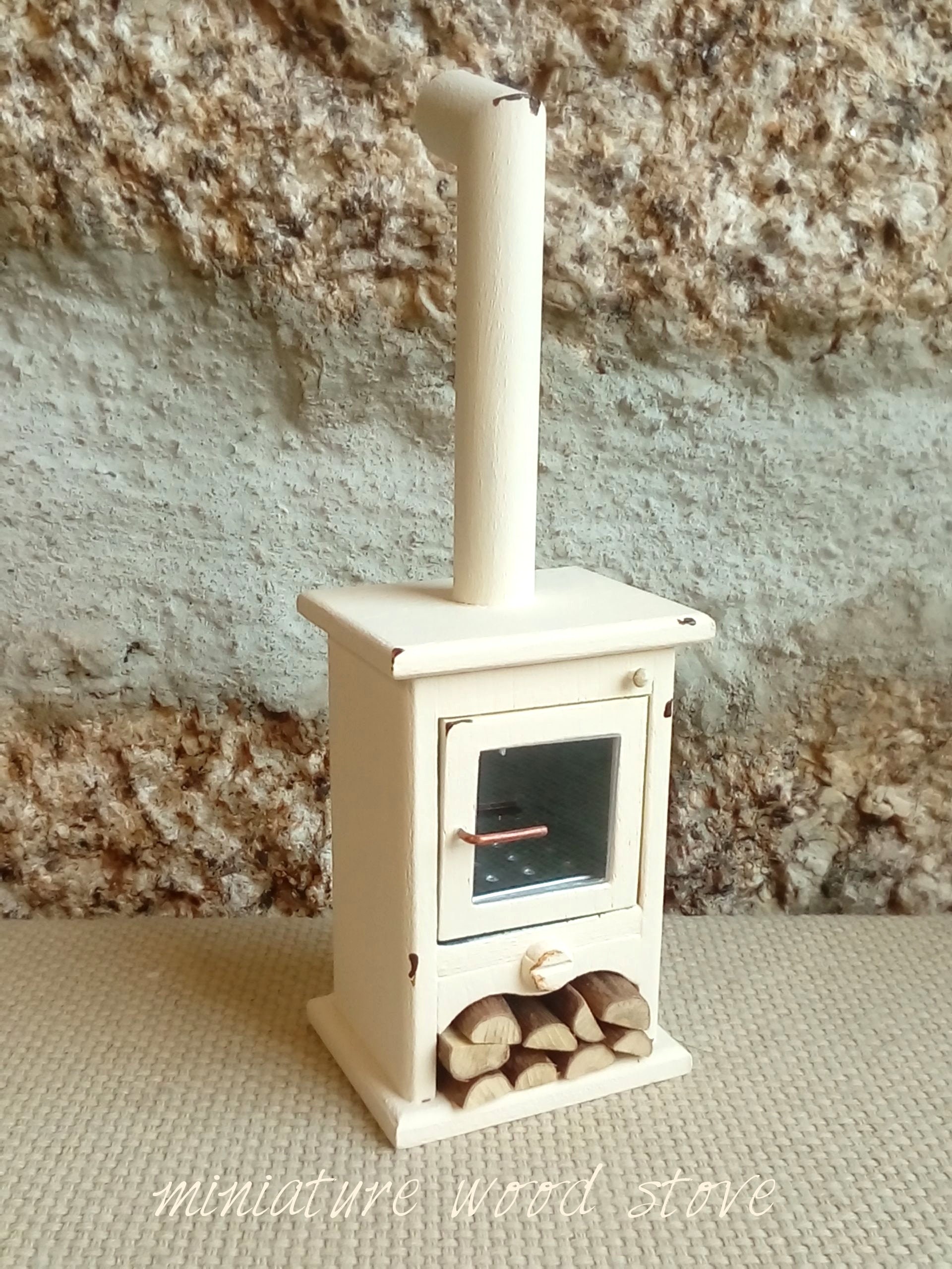 Dollhouse Wood Stove Vintage Miniature Stove Fireplace 1:12 - Etsy
