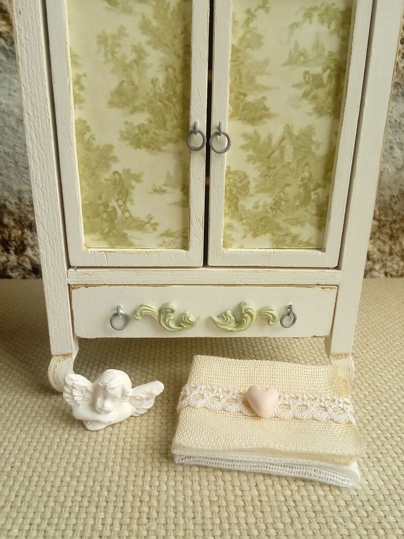 Dollhouse Armoire Dollhouse Miniature Wardrobe Etsy