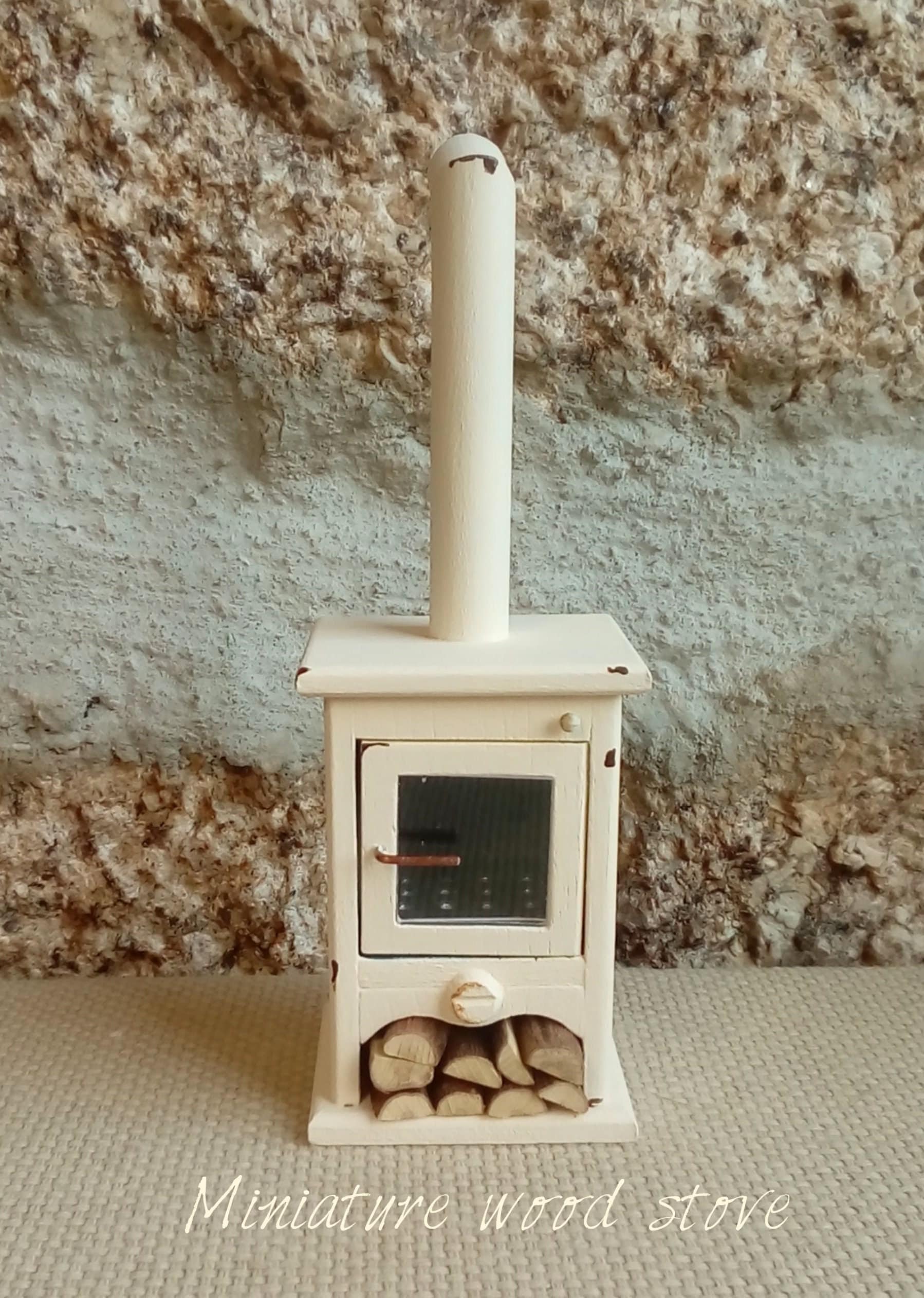 Dollhouse Wood Stove Vintage Miniature Stove Fireplace 1:12 - Etsy UK