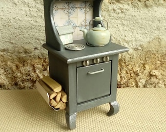 ドイツ製 ミニチュア ドールハウス キッチン ストーブ アンティーク