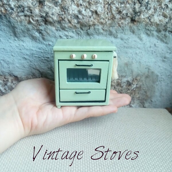 Dollhouse Miniature Stove Vintage, 1:12 Scale, Dollhouse Kitchen Furniture, Dollhouse Furniture, Miniature Stove,Dollhouse stove