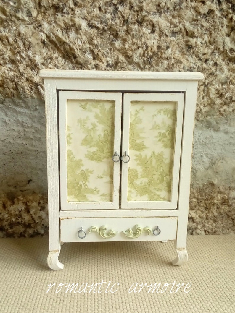 Dollhouse Armoire Dollhouse Miniature Wardrobe Etsy