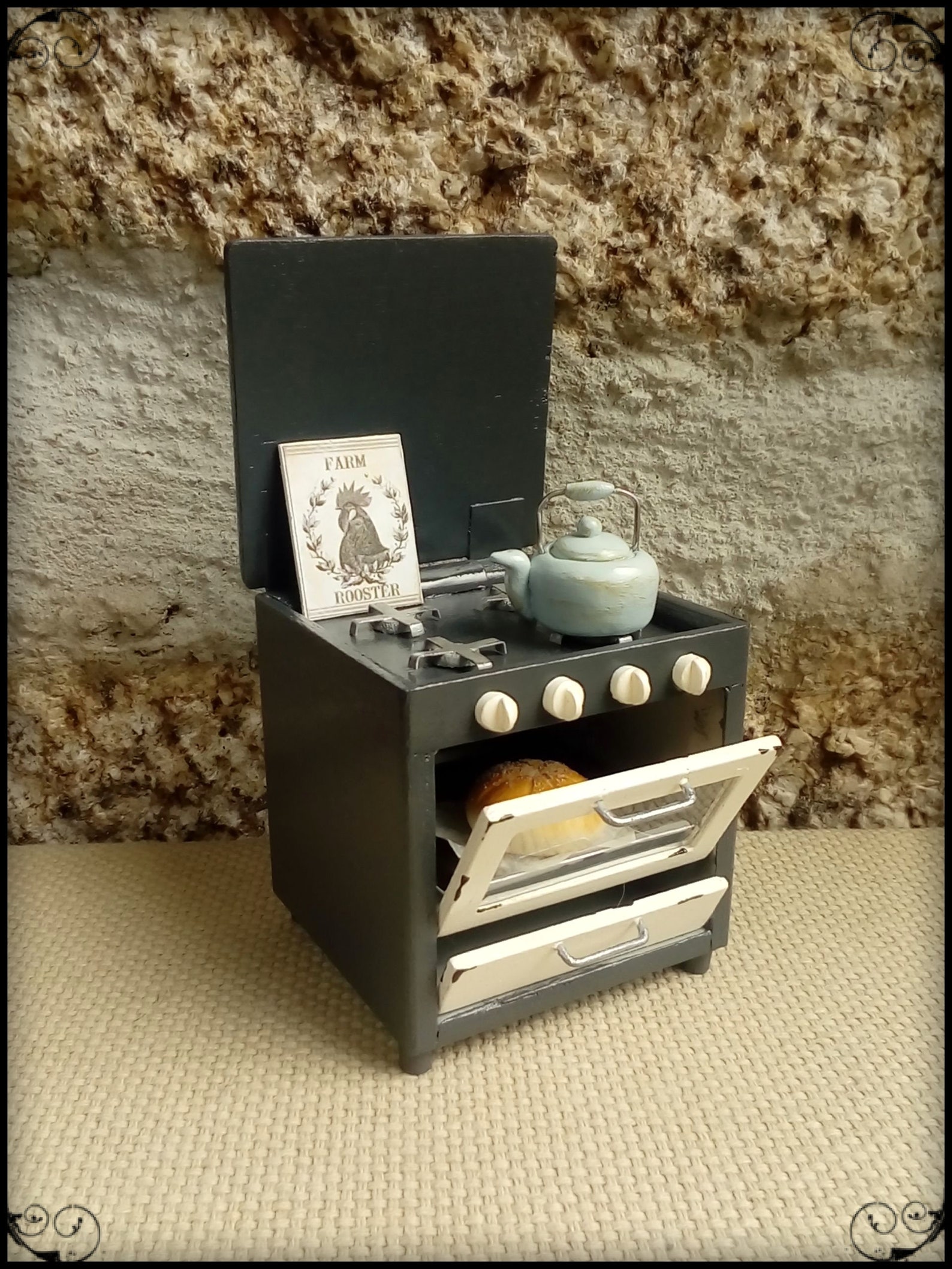 Dollhouse Miniature Stove VintageMiniature stove 112 Scale Etsy